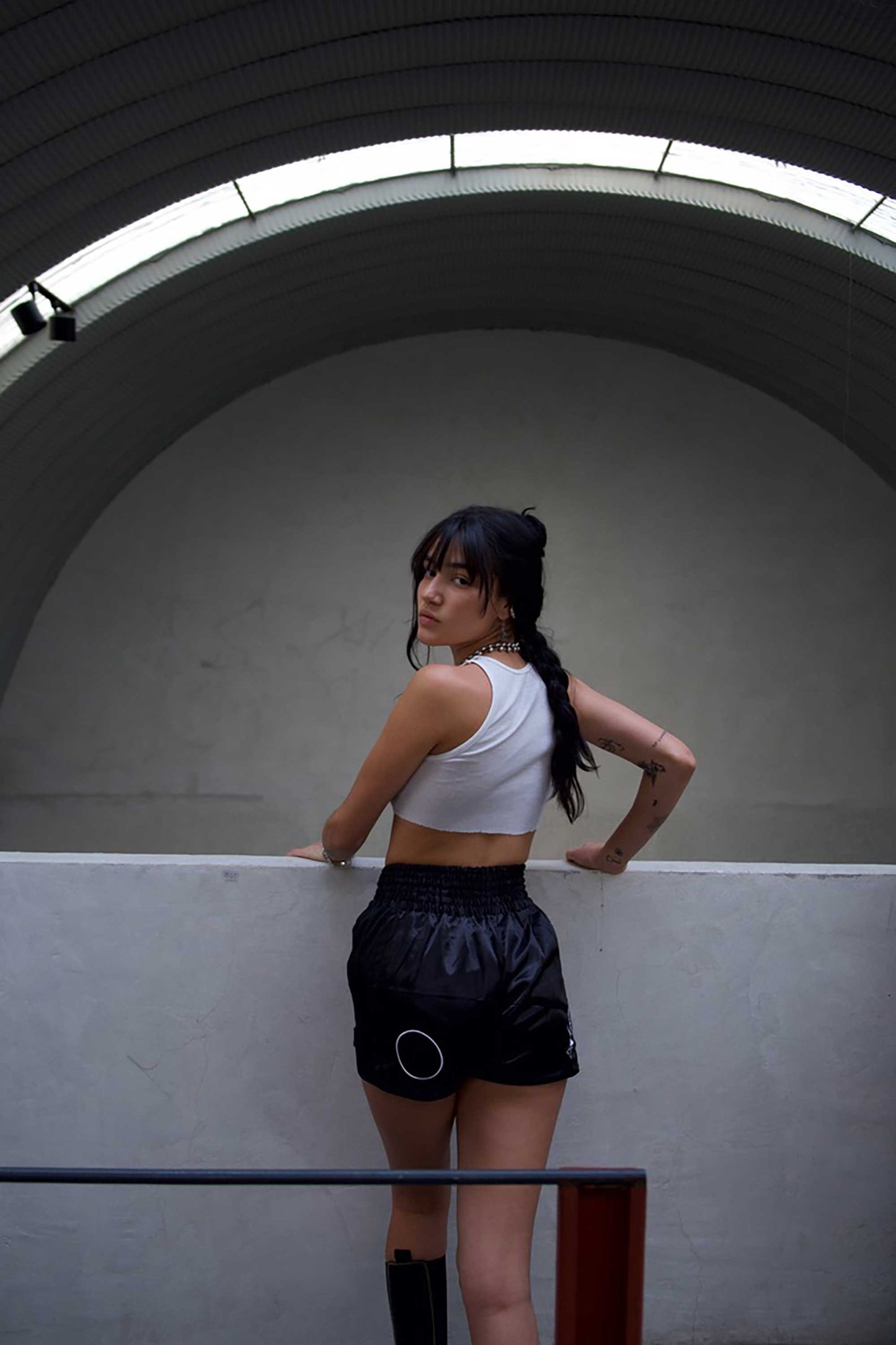 Space Muay Thai Shorts (Black)