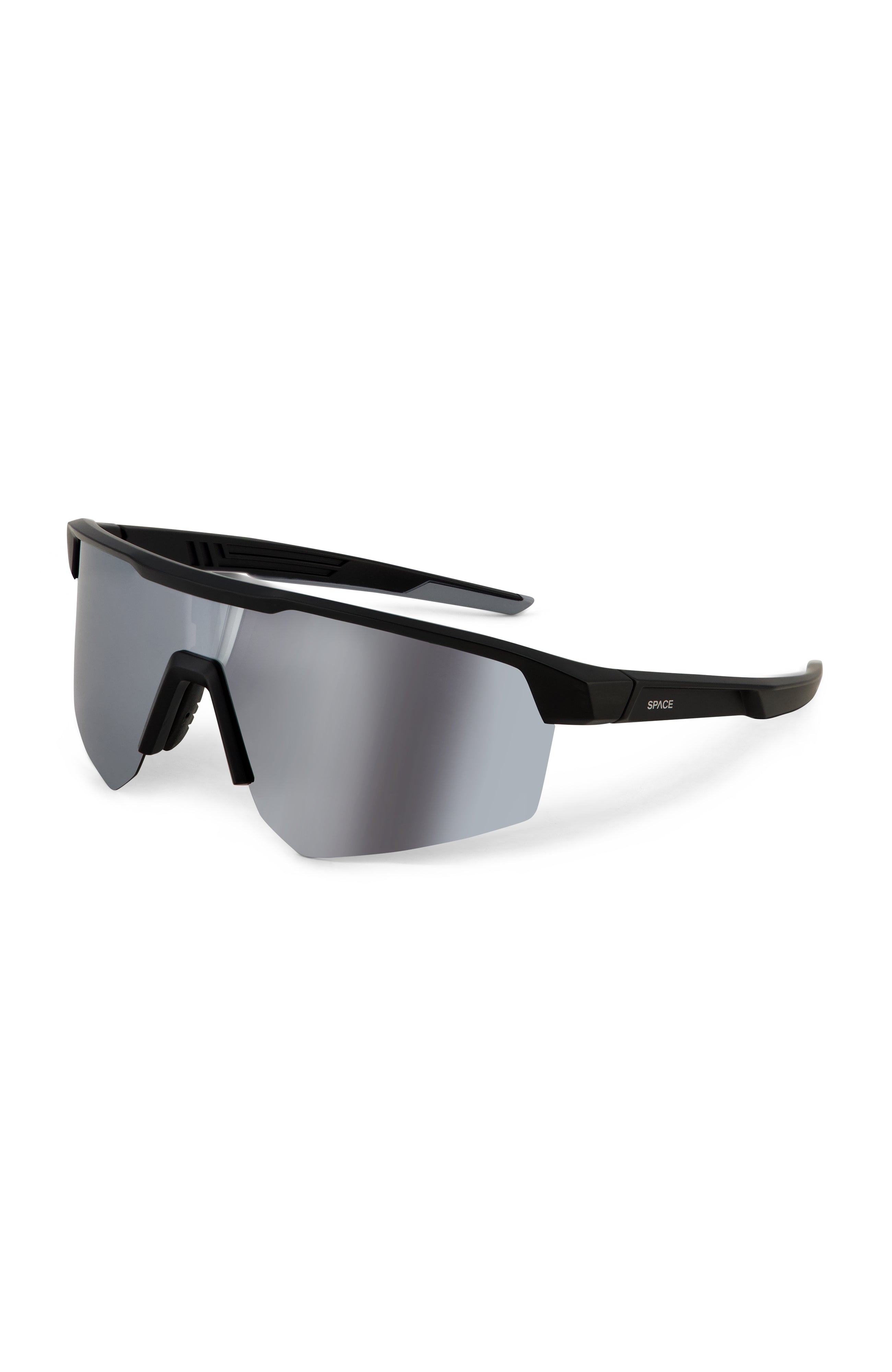 SPACE BLACK WRAP AROUND SUNGLASSES