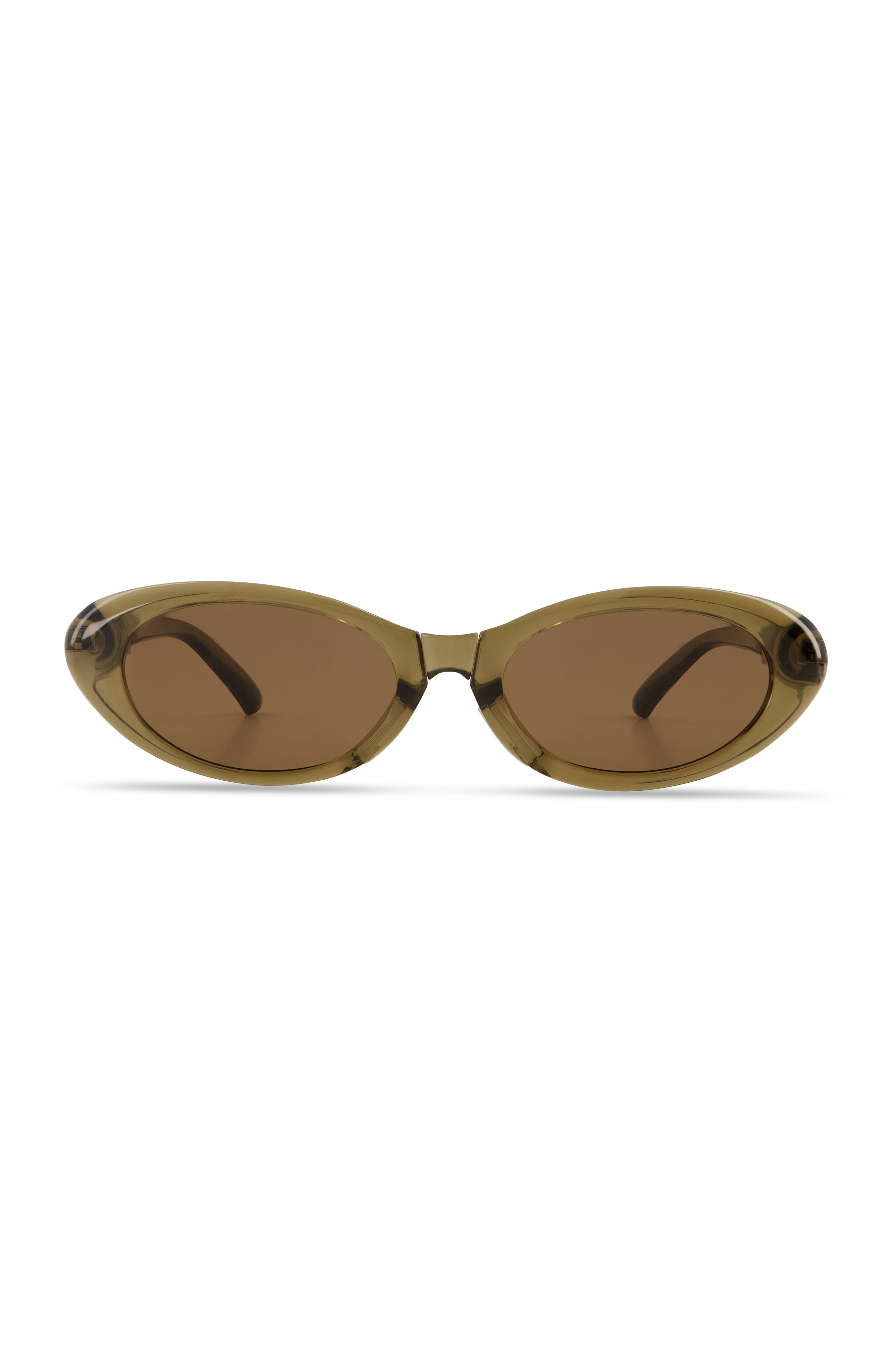 SPACE BROWN OVAL SUNGLASSES