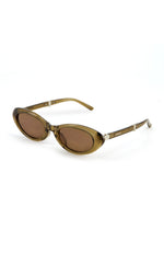 SPACE BROWN OVAL SUNGLASSES