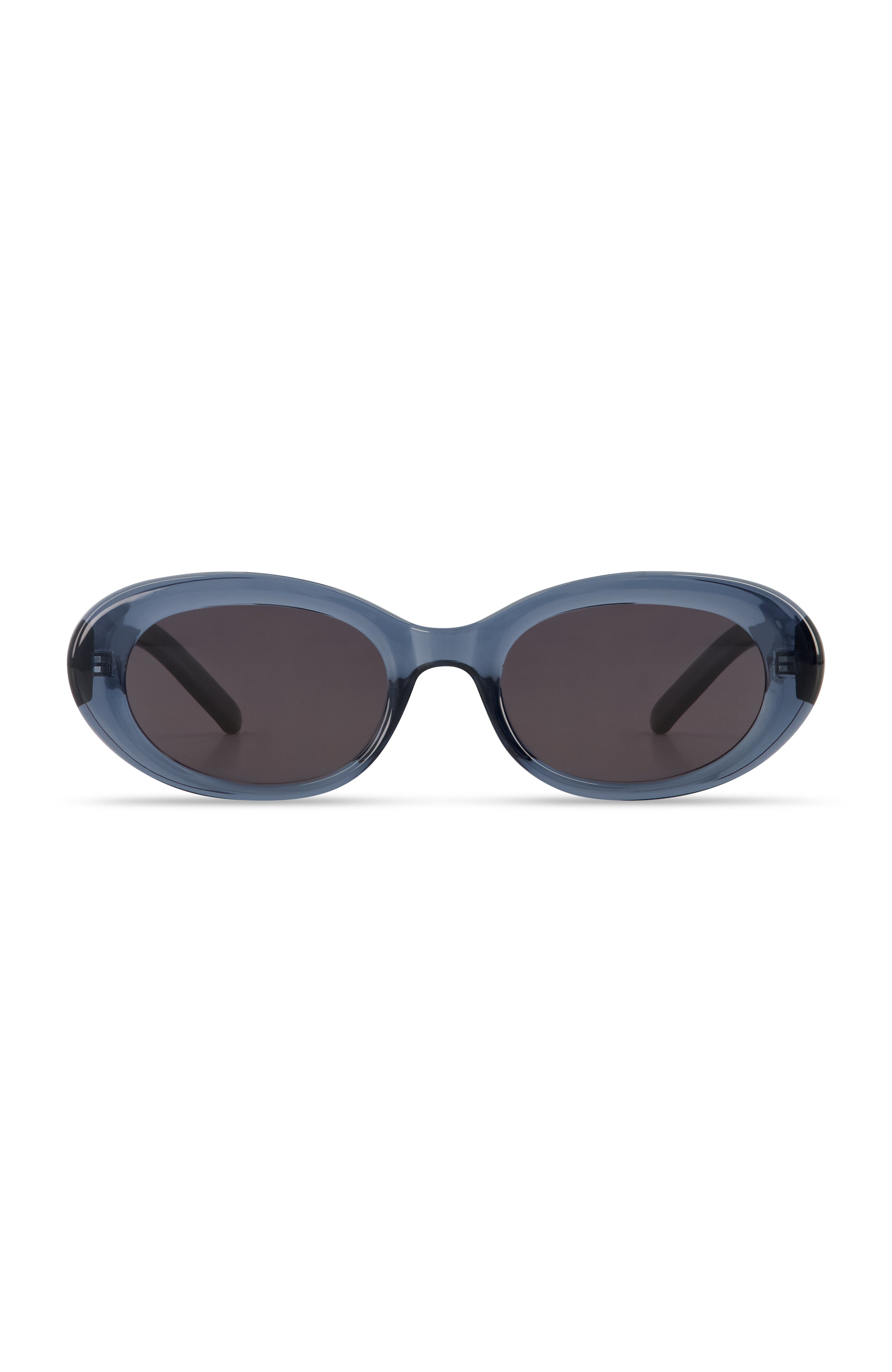 SPACE BLUE OVAL SUNGLASSES