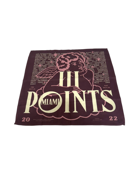 III Points Midnight Cherub Wine Bandana