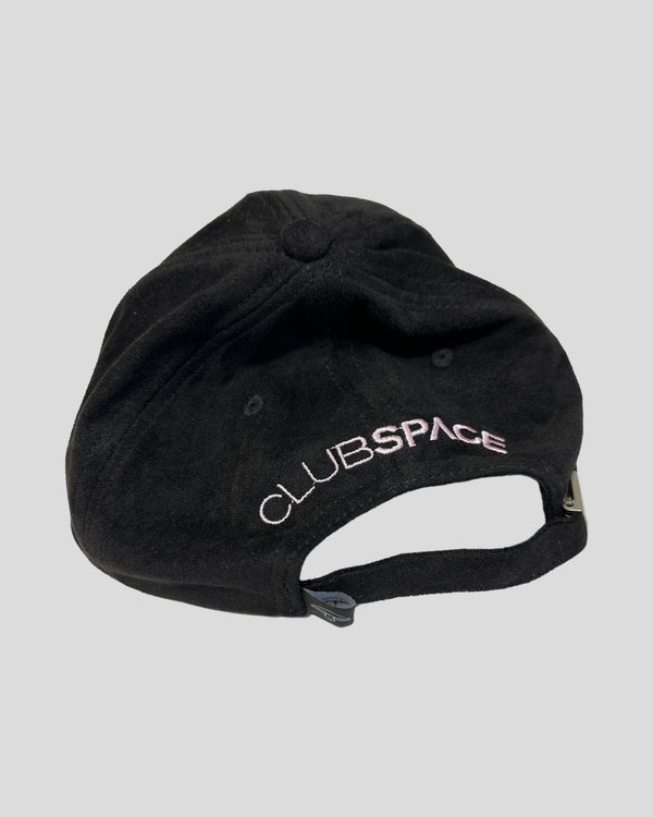 SPACE IS THE PLACE Faux Suede Hat (Black/Pink)