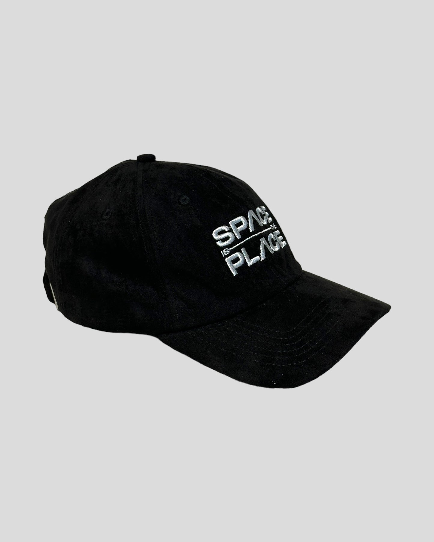 SPACE IS THE PLACE Faux Suede Hat (black/silver)