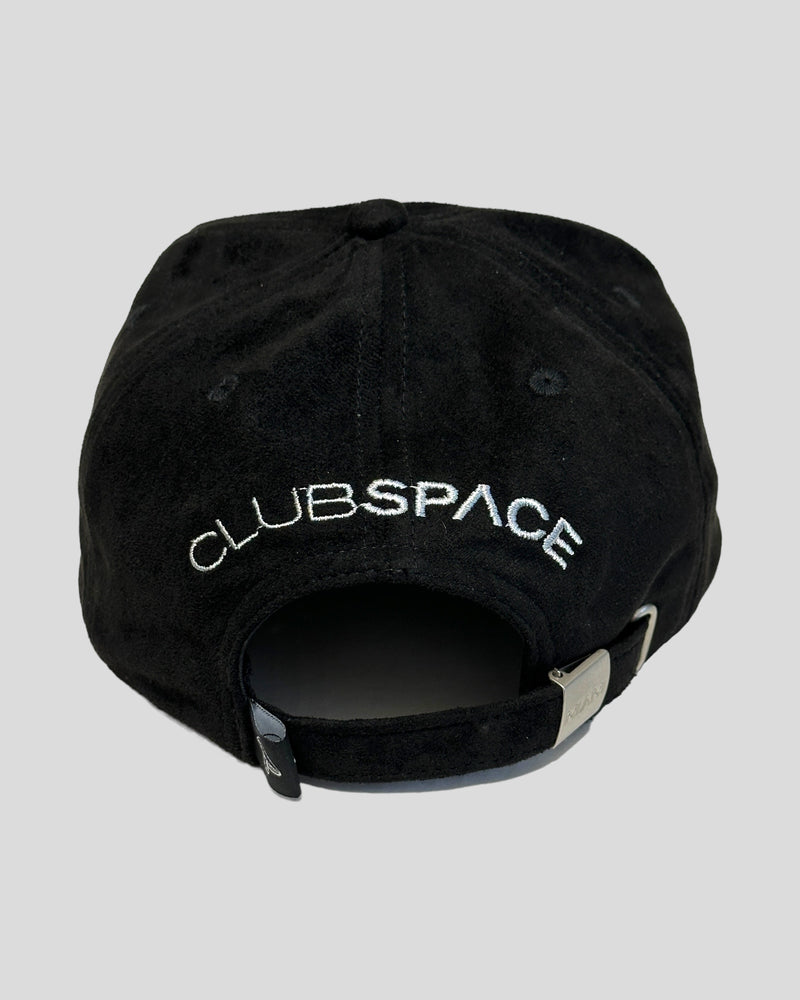 SPACE IS THE PLACE Faux Suede Hat (black/silver)