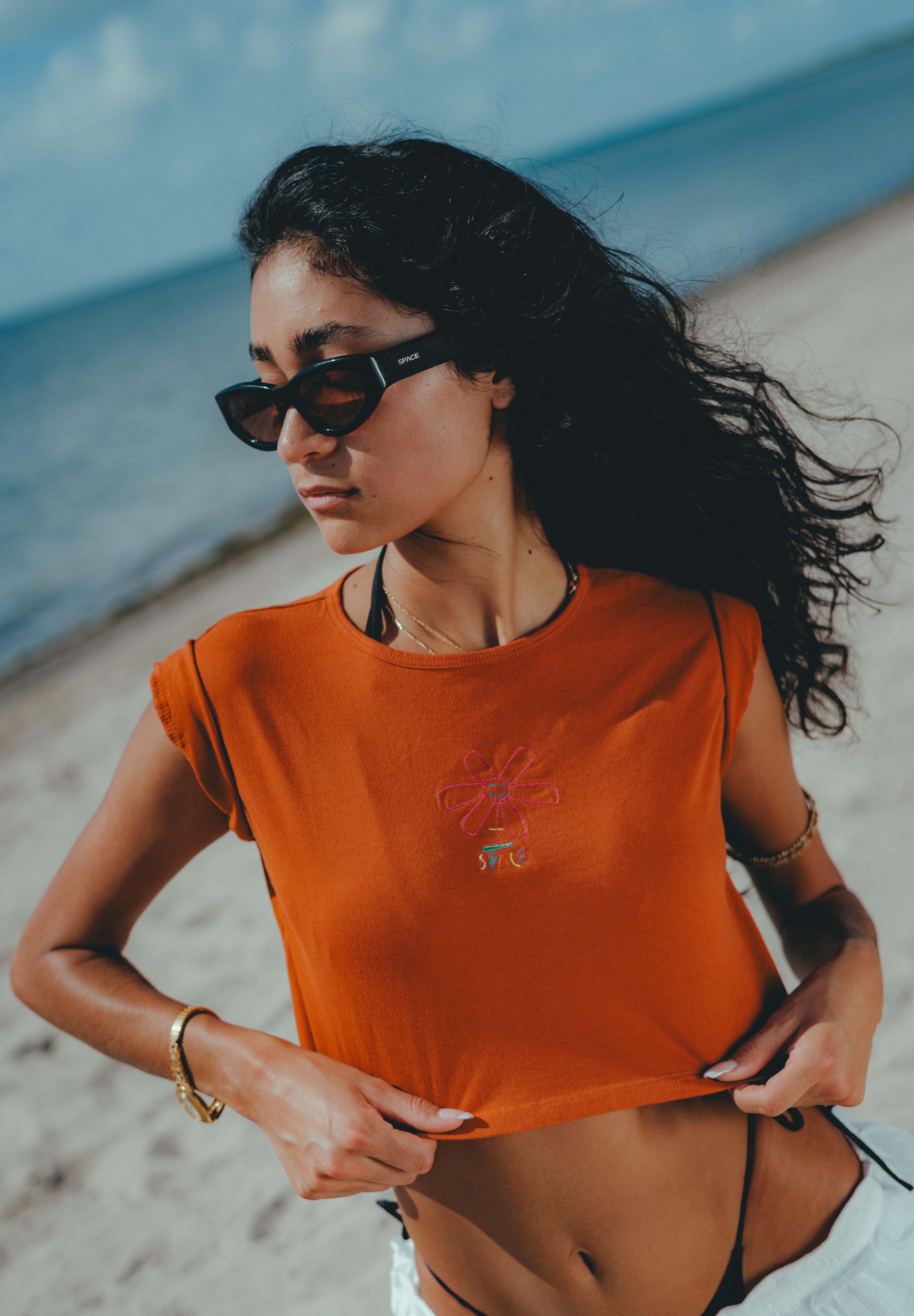 Space Baby Tee (Terracota)