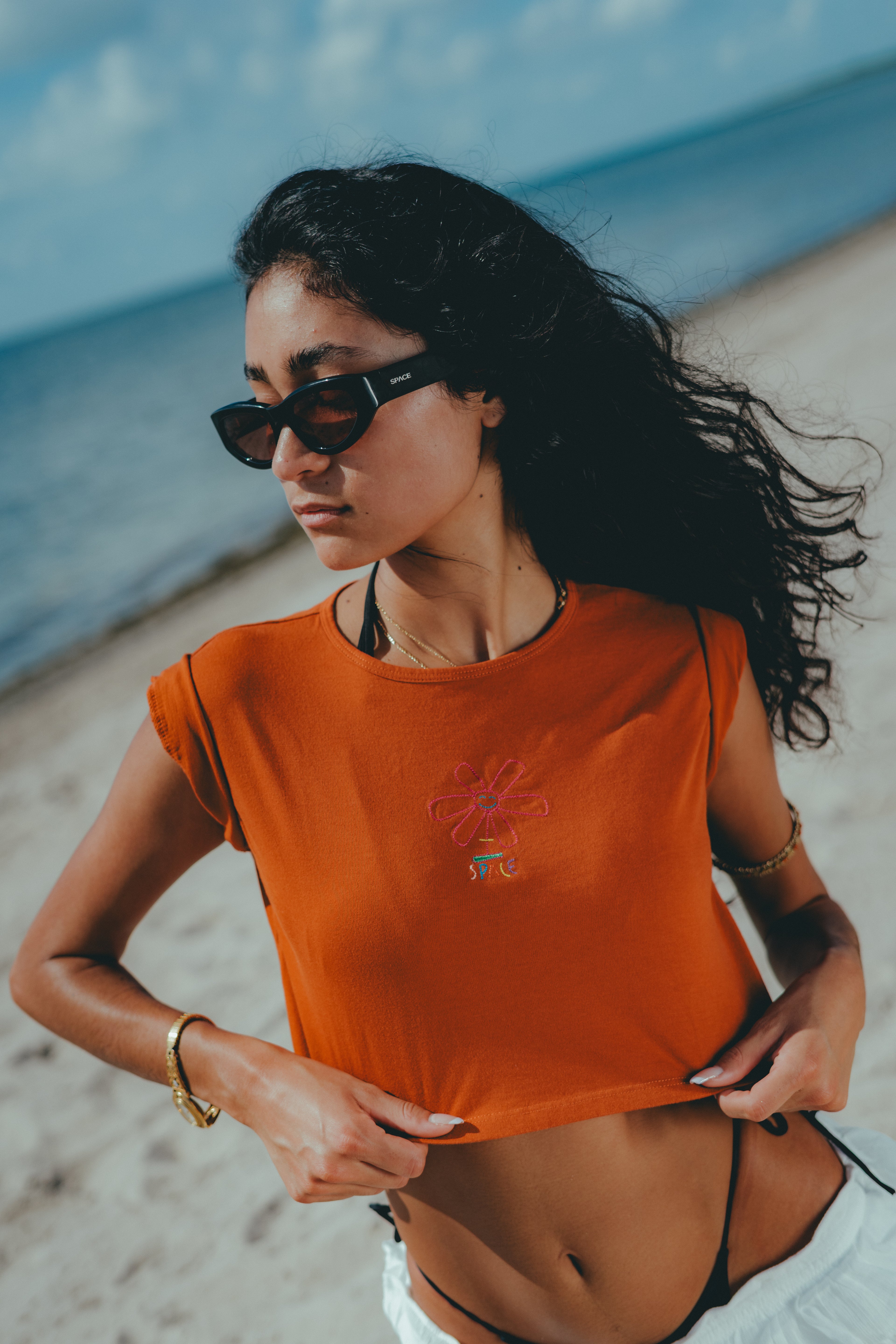 Space Baby Tee (Terracota)