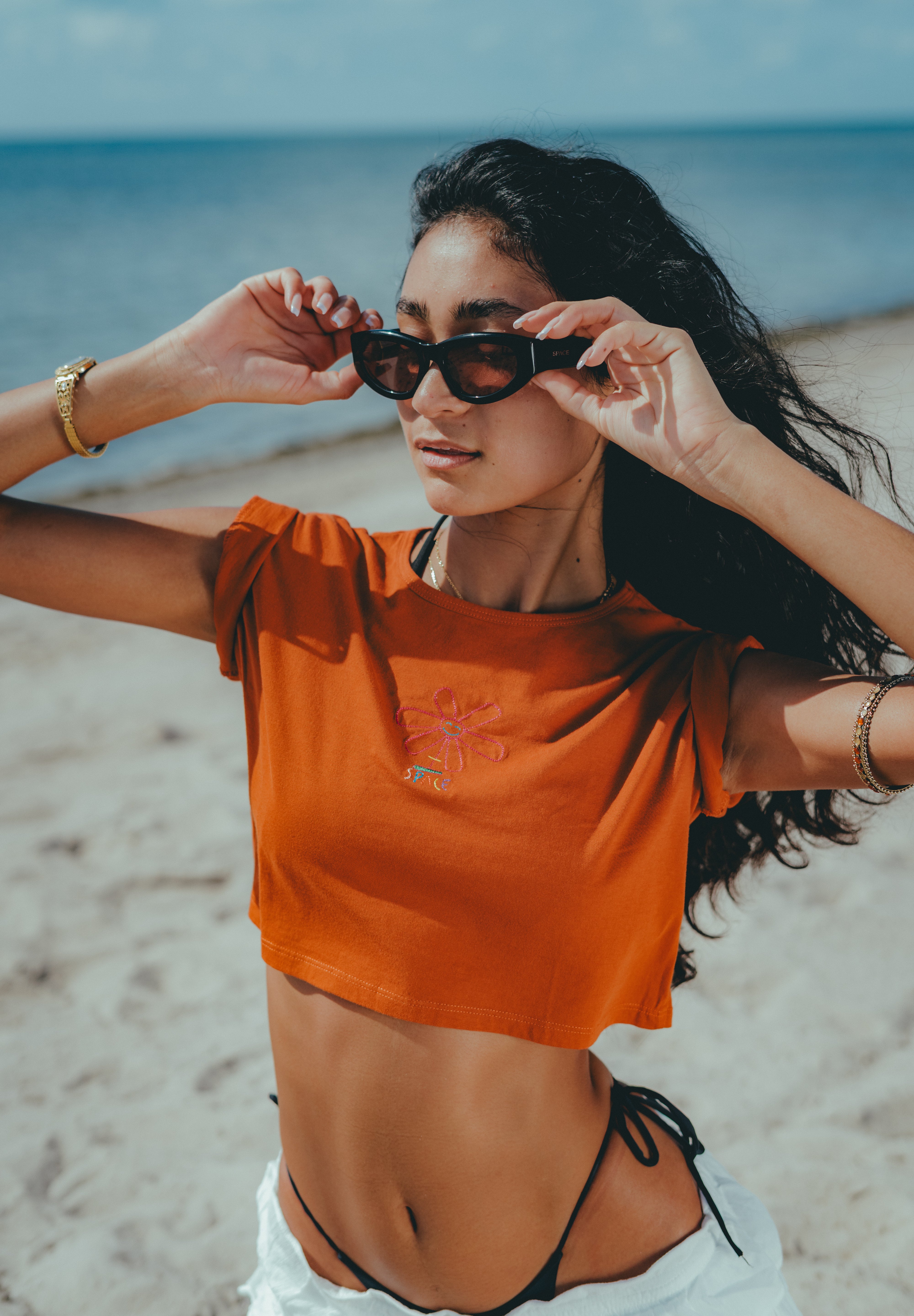 Space Baby Tee (Terracota)