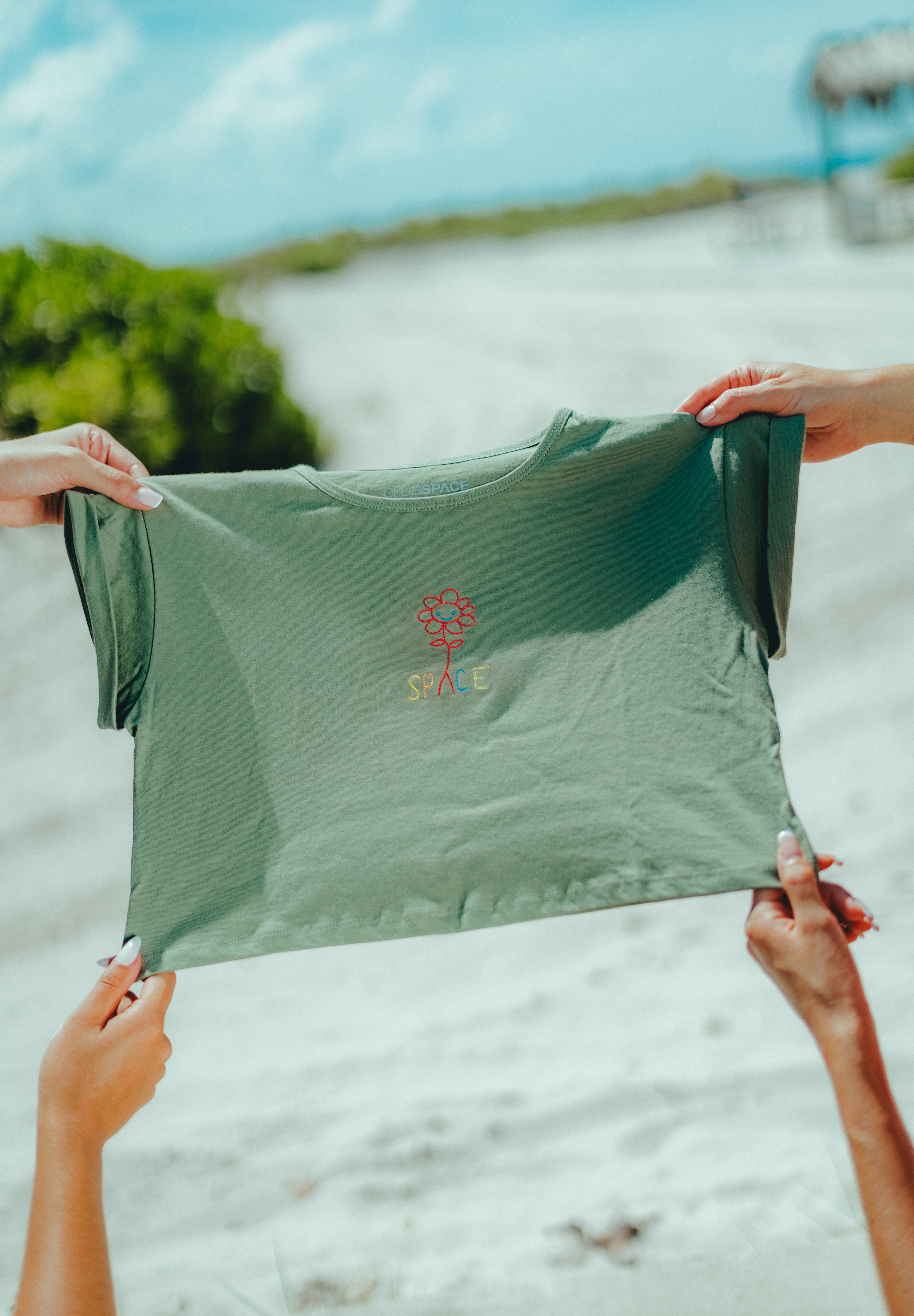 Space baby Tee (Sage)