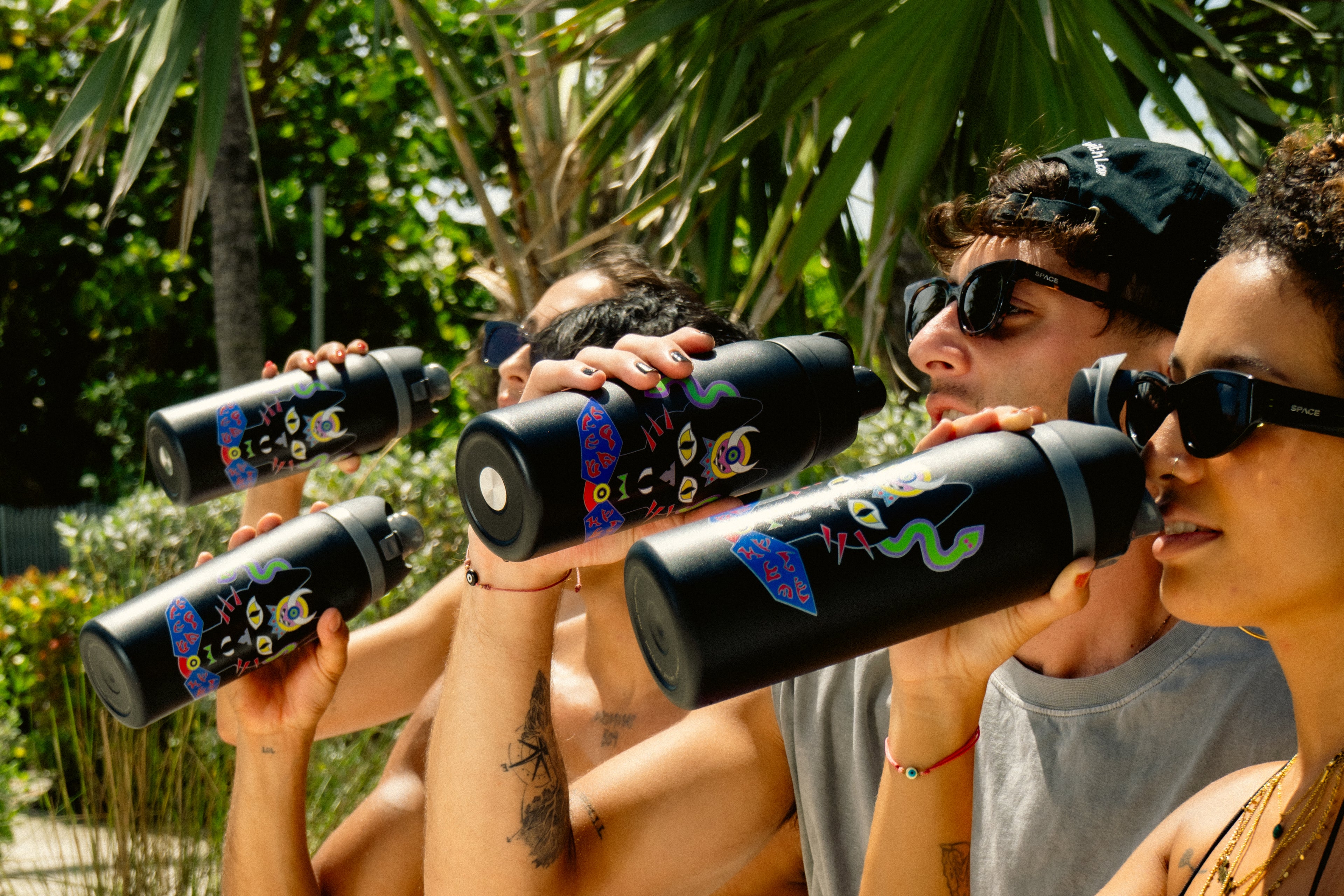 Space Art Water Bottle