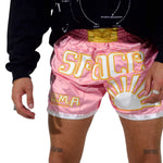 Space Muay Thai Shorts (Pink)