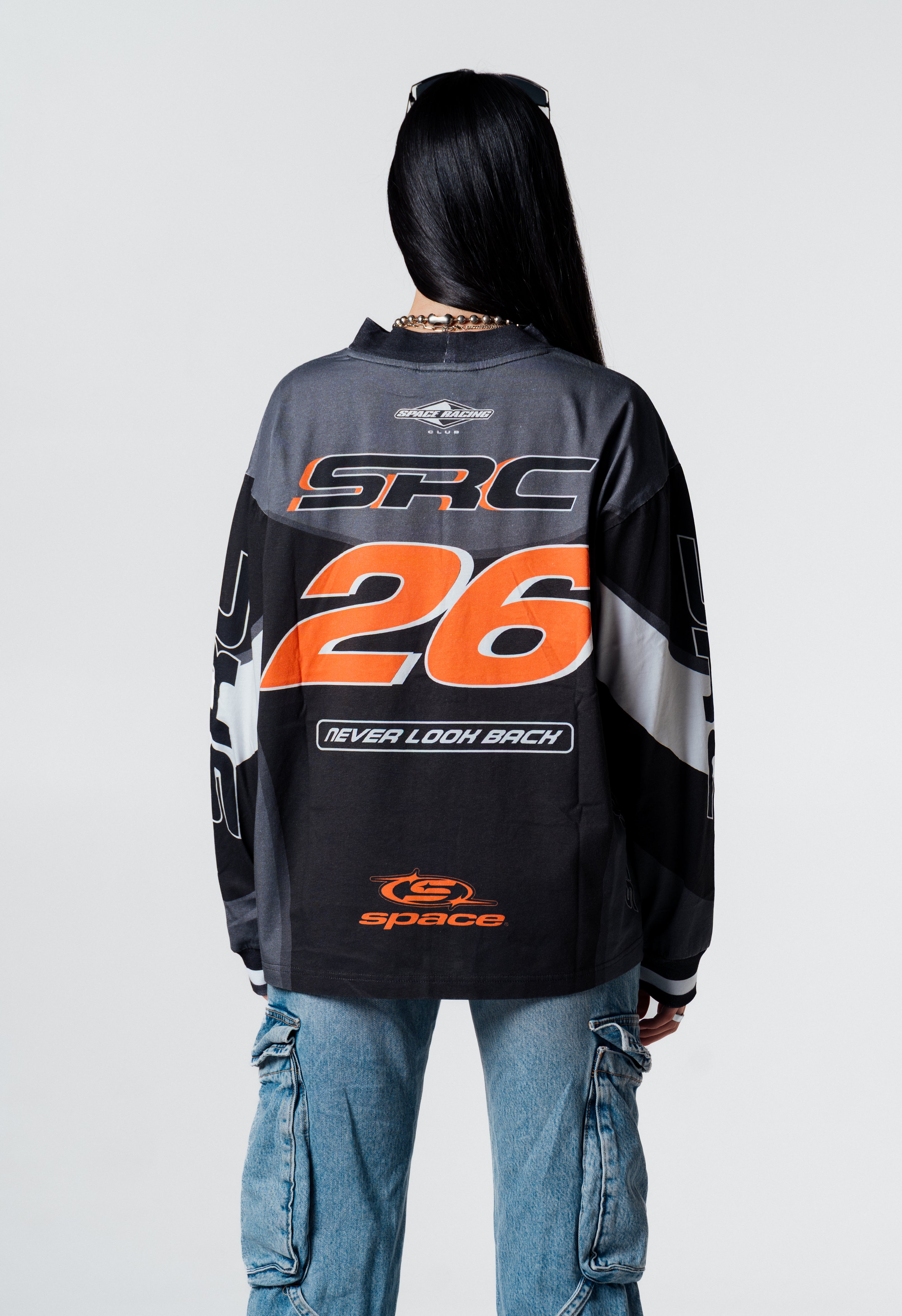 SPACE RACING CLUB MOTO JERSEY-BLACK