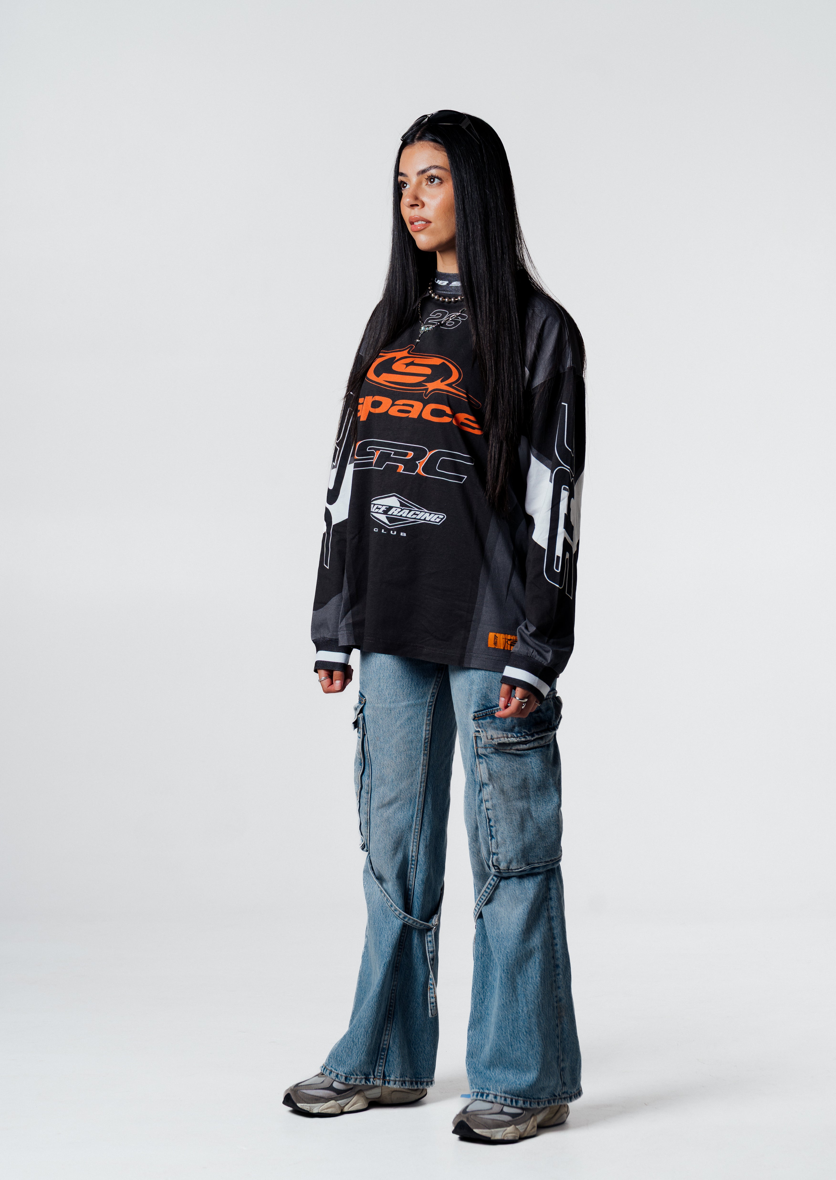 SPACE RACING CLUB MOTO JERSEY-BLACK