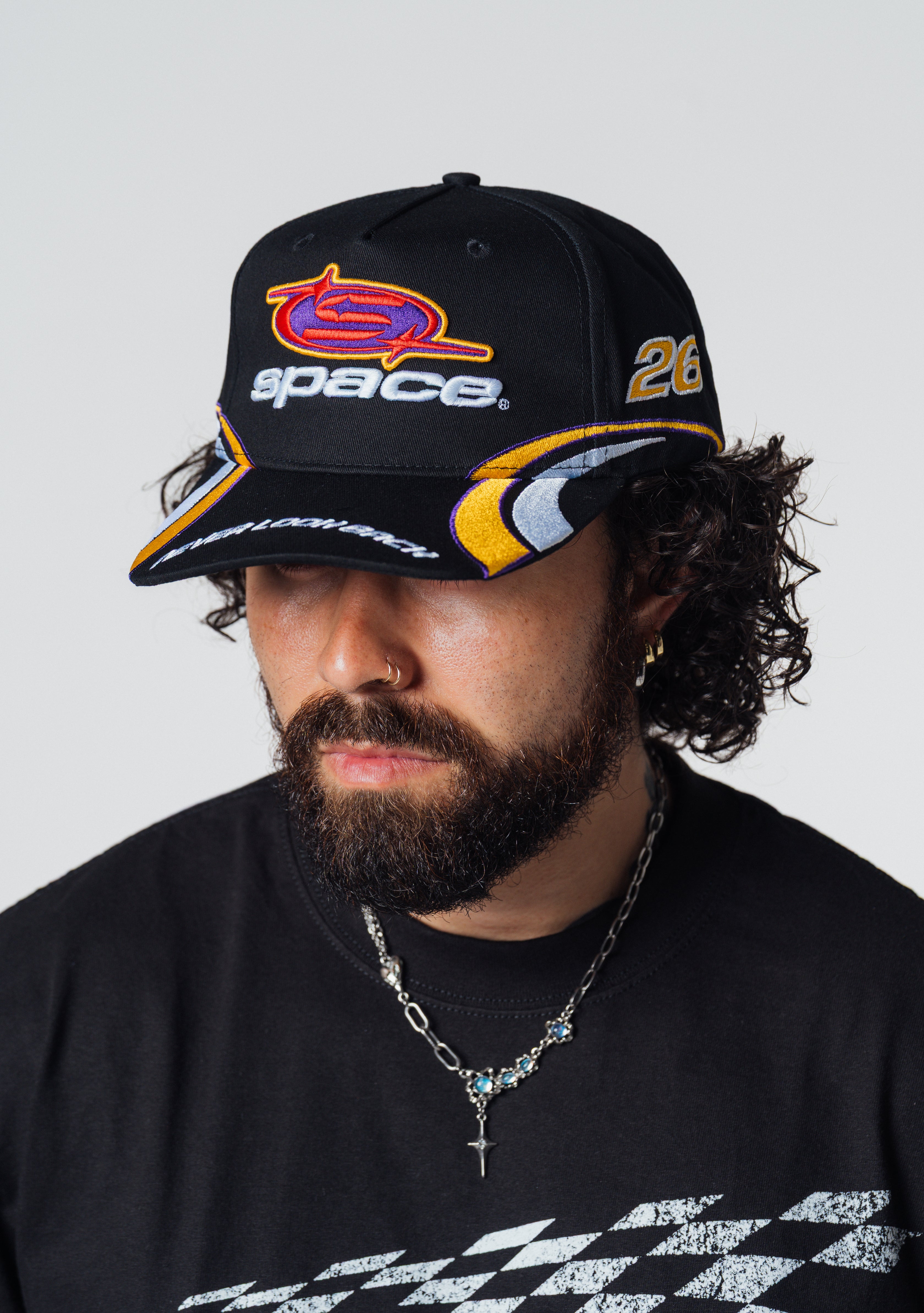 SPACE RACING CLUB HAT-BLACK