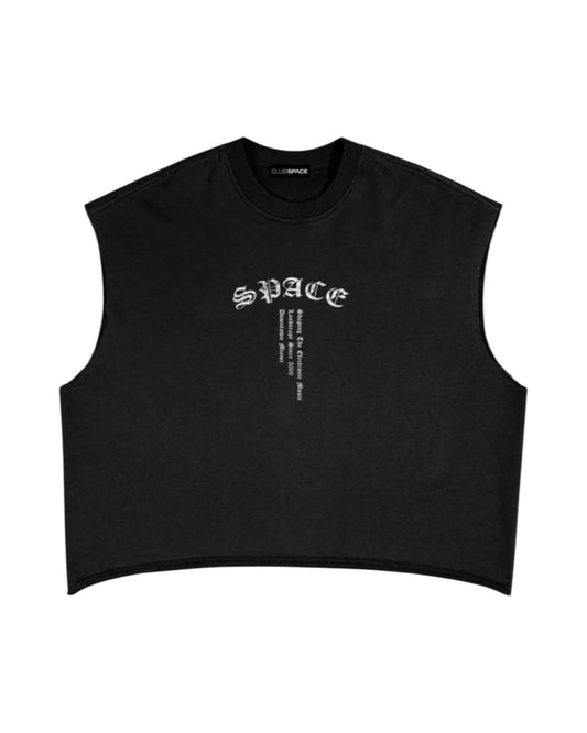 Space French Terry Boxy Tank