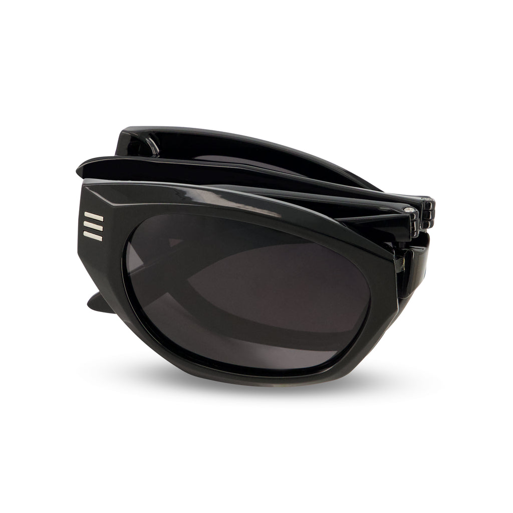 SPACE BLACK FOLDING SUNGLASSES