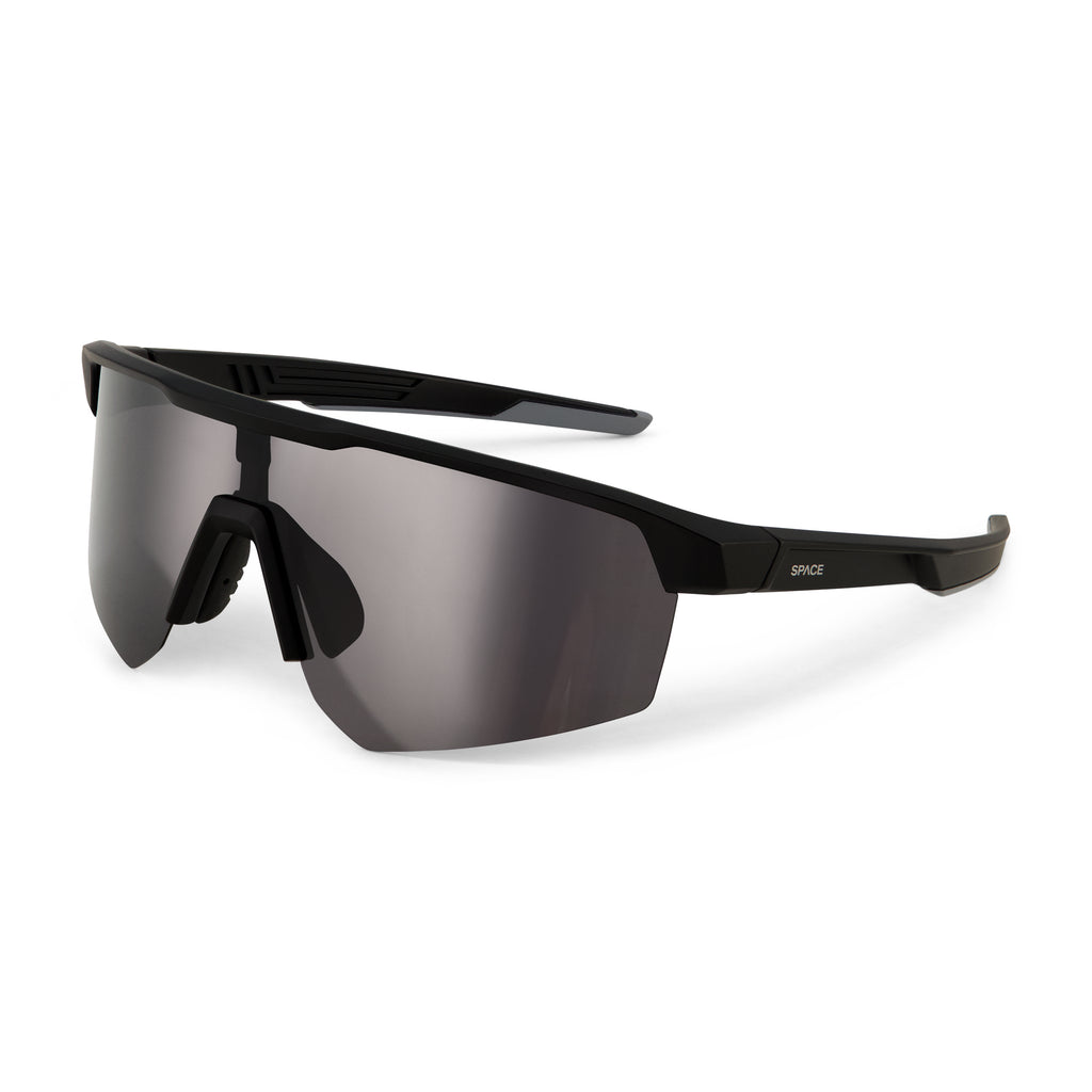 SPACE BLACK WRAP AROUND SUNGLASSES
