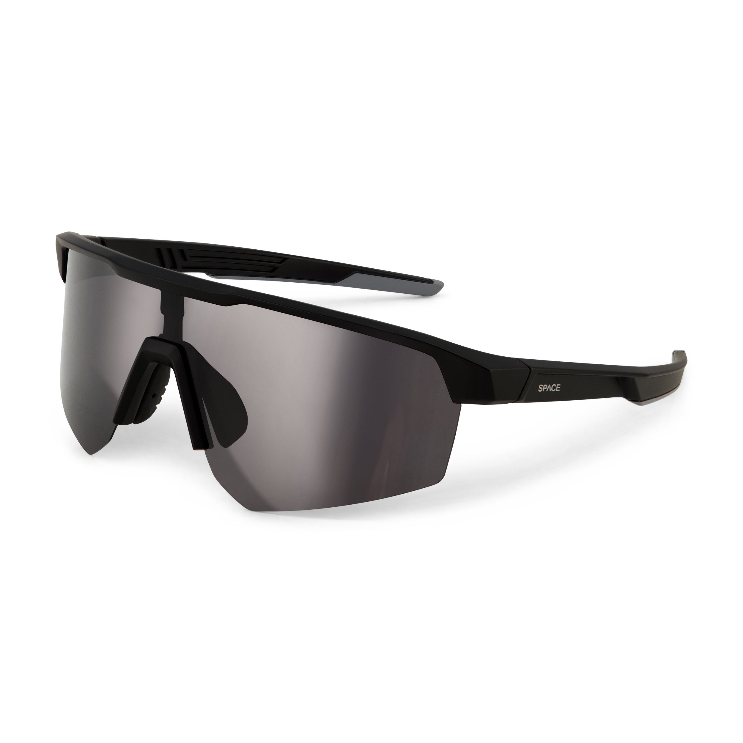 SPACE BLACK WRAP AROUND SUNGLASSES