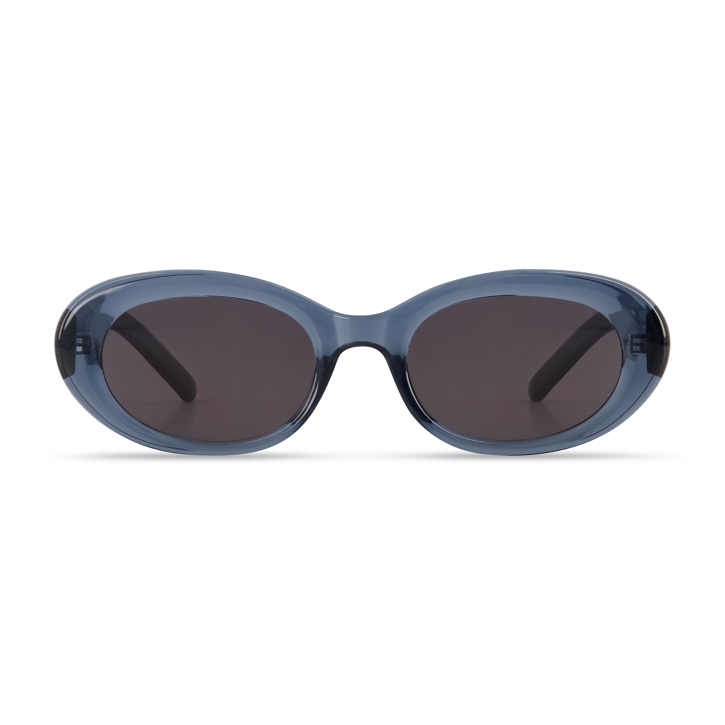 SPACE BLUE OVAL SUNGLASSES
