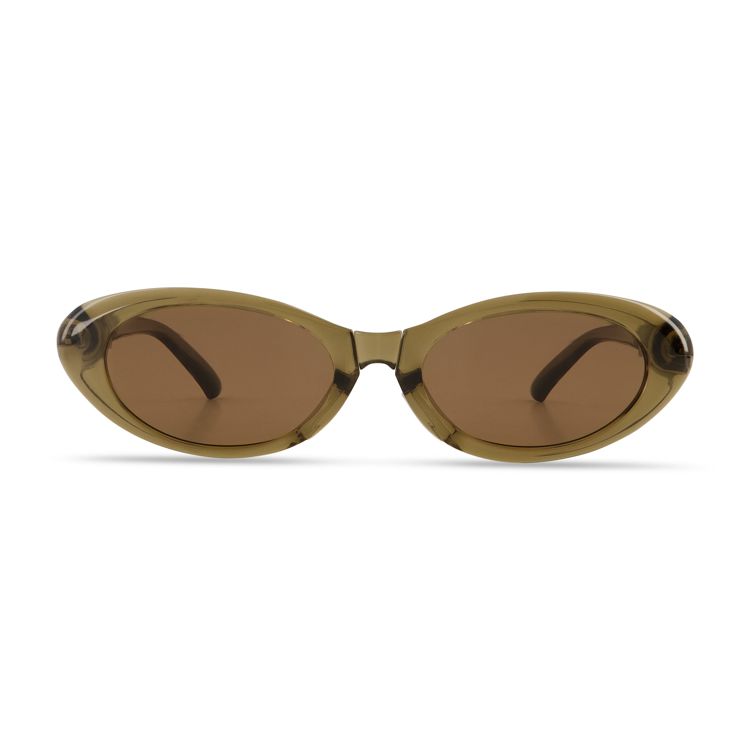 SPACE BROWN OVAL SUNGLASSES