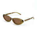 SPACE BROWN OVAL SUNGLASSES