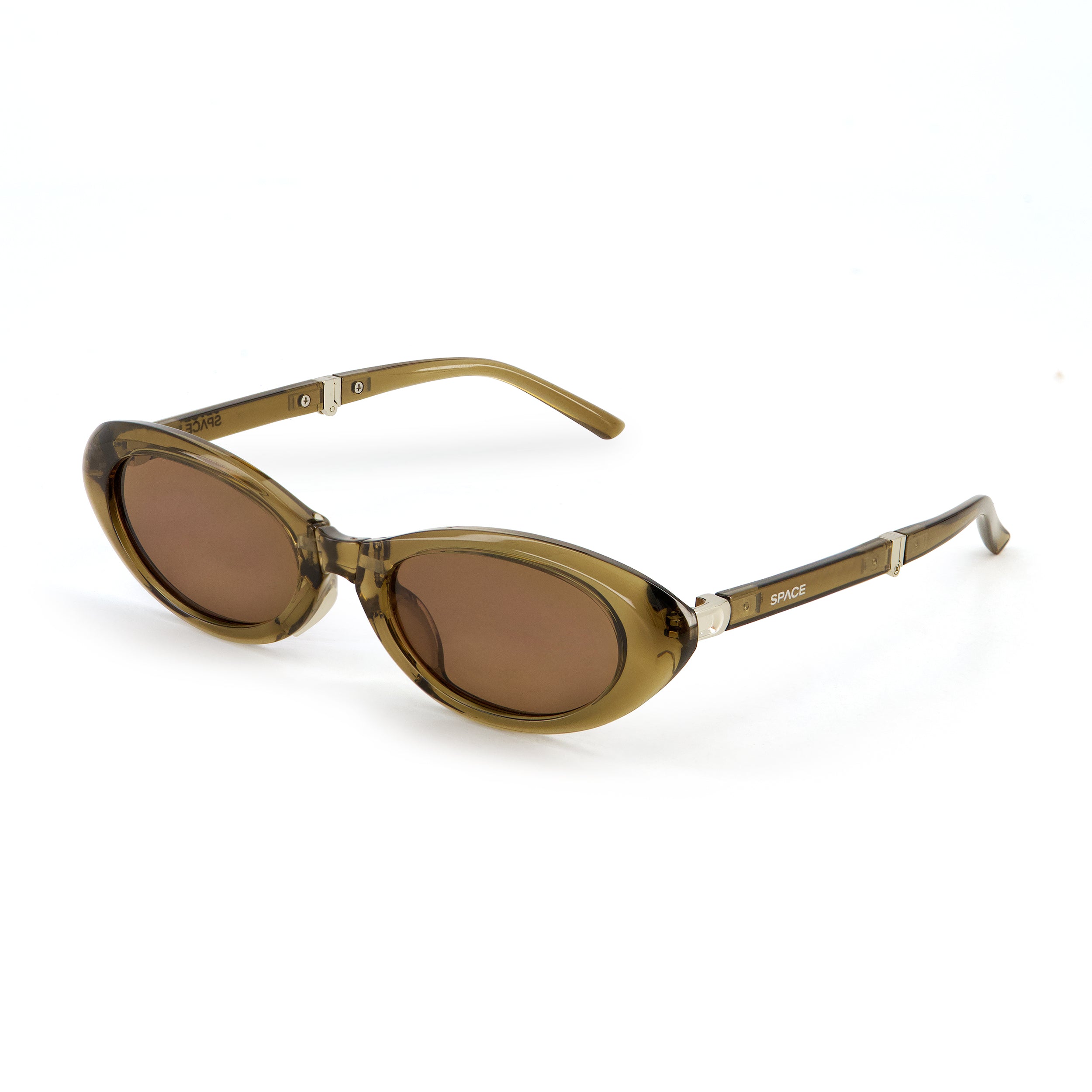 SPACE BROWN OVAL SUNGLASSES