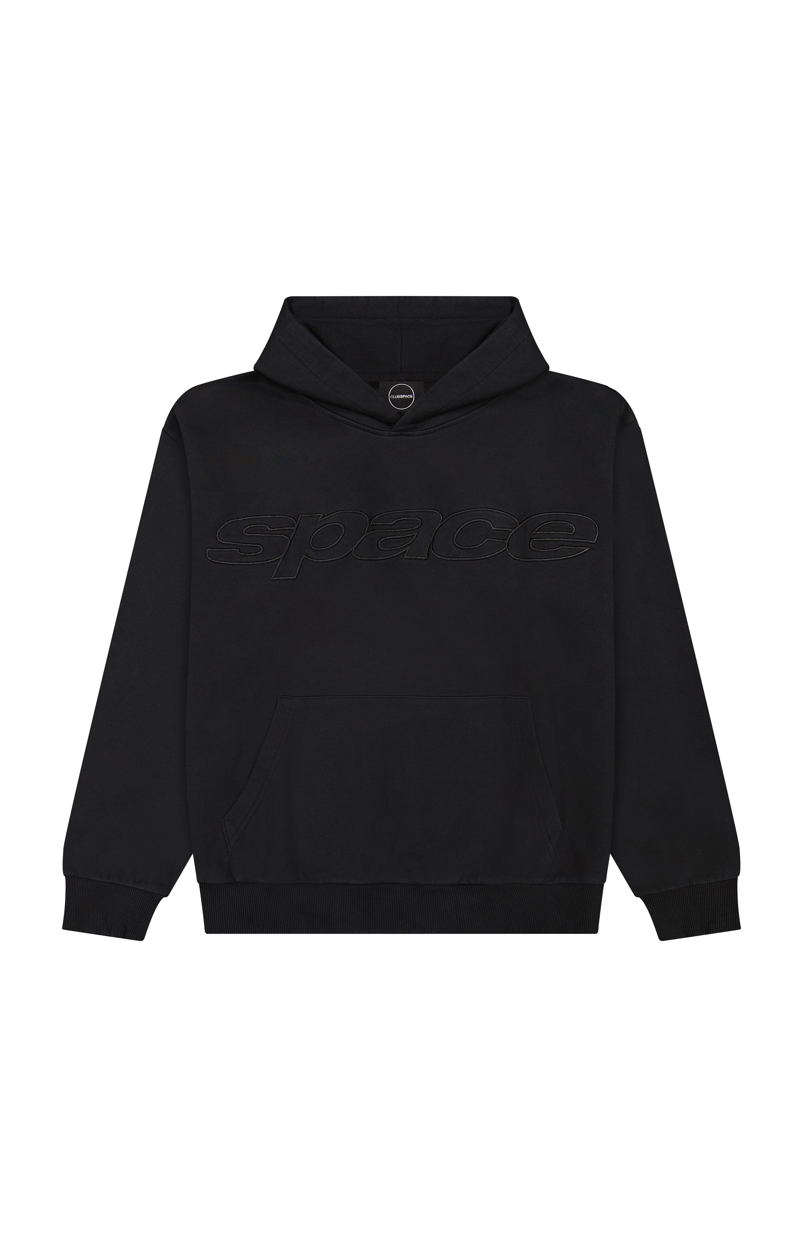 SPACE WASHED BLACK HOODIE