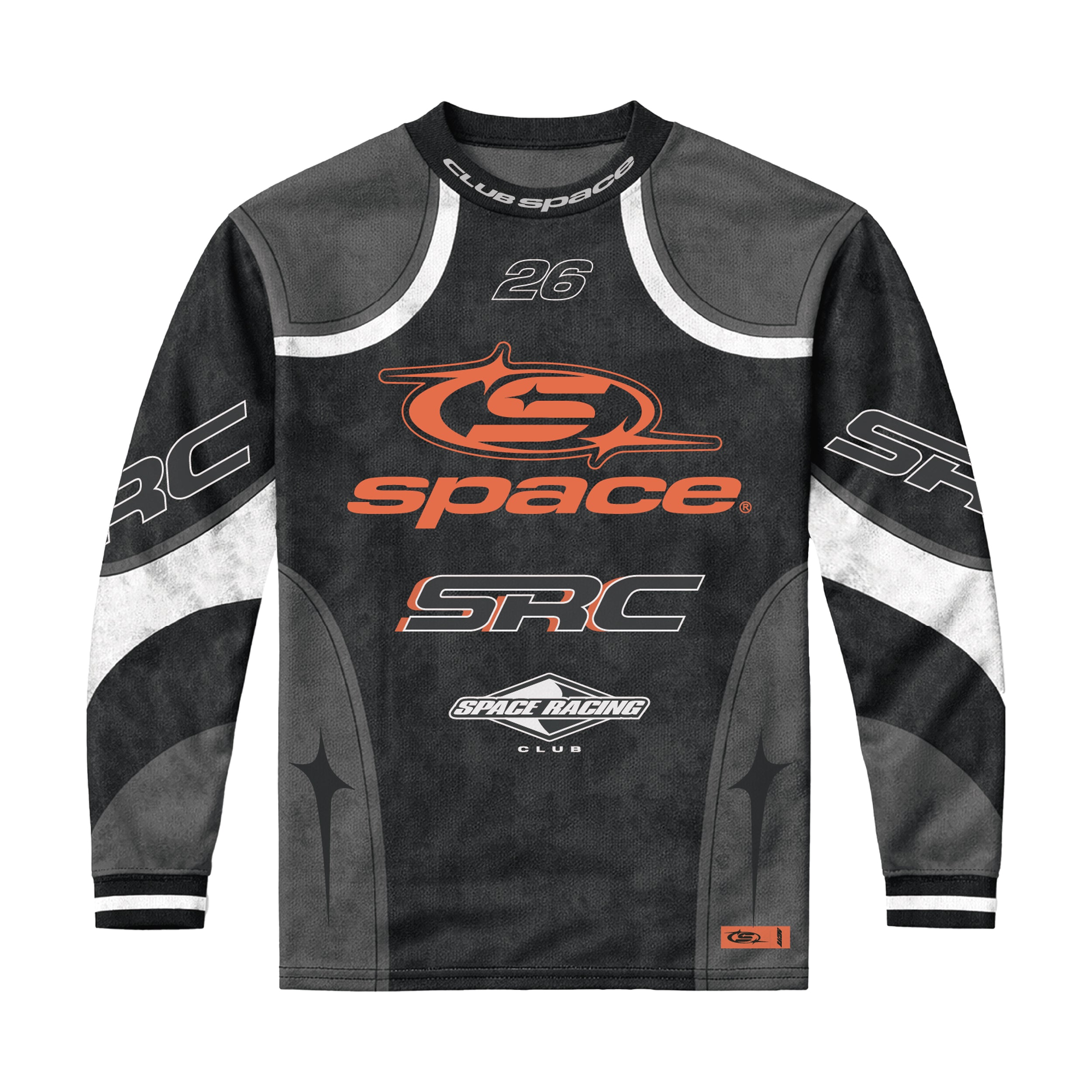 SPACE RACING CLUB MOTO JERSEY-BLACK