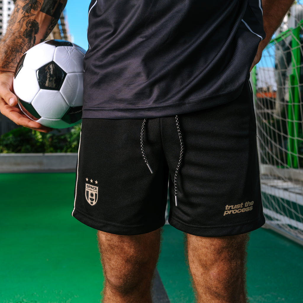 SPACE FC BLACK SHORTS