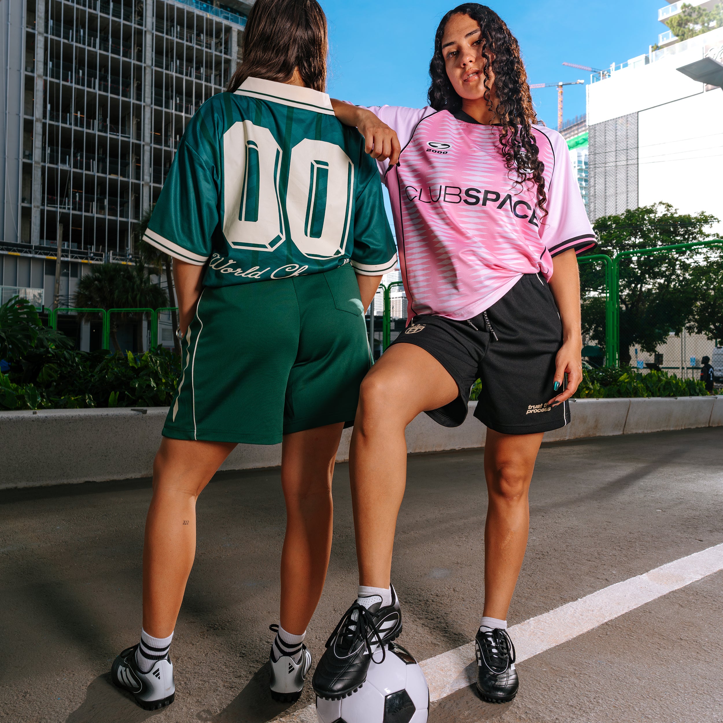 SPACE FC GREEN SHORTS