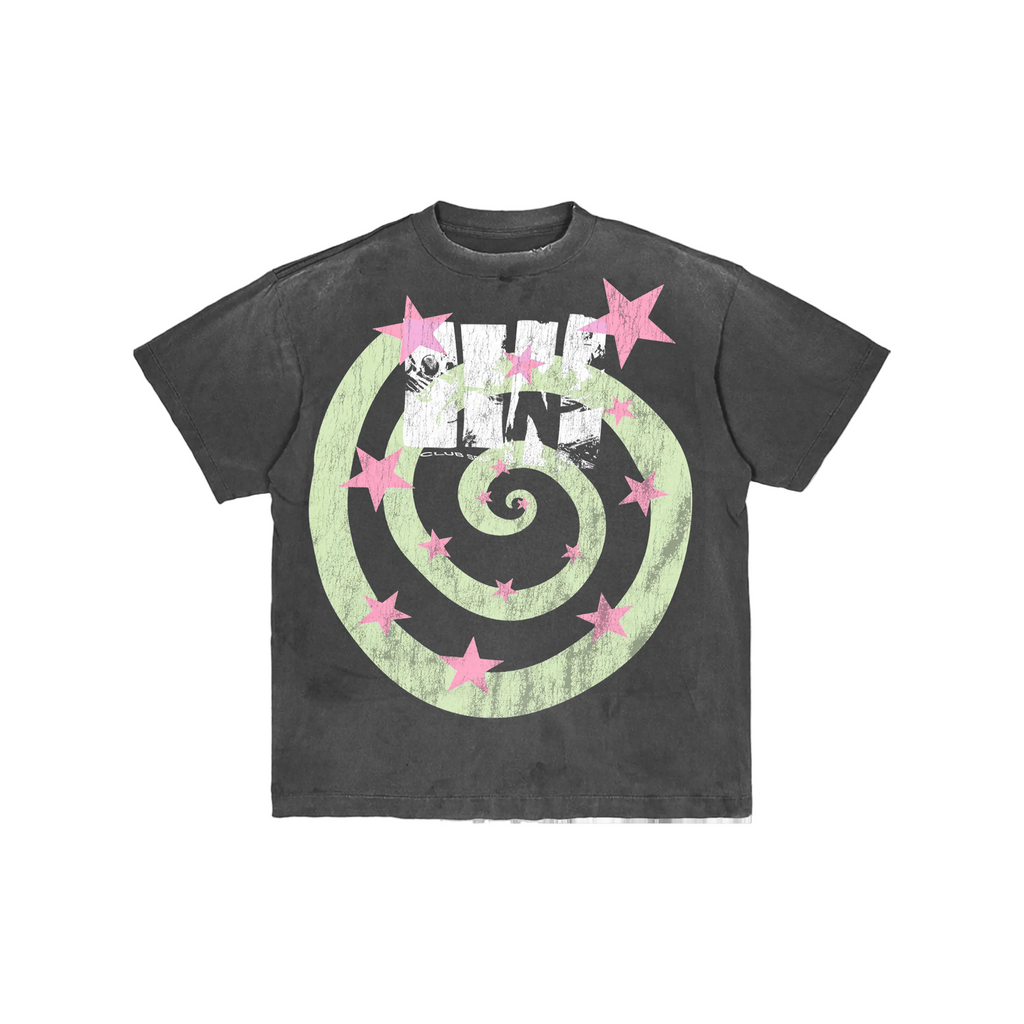 Space Spiral Tee Black