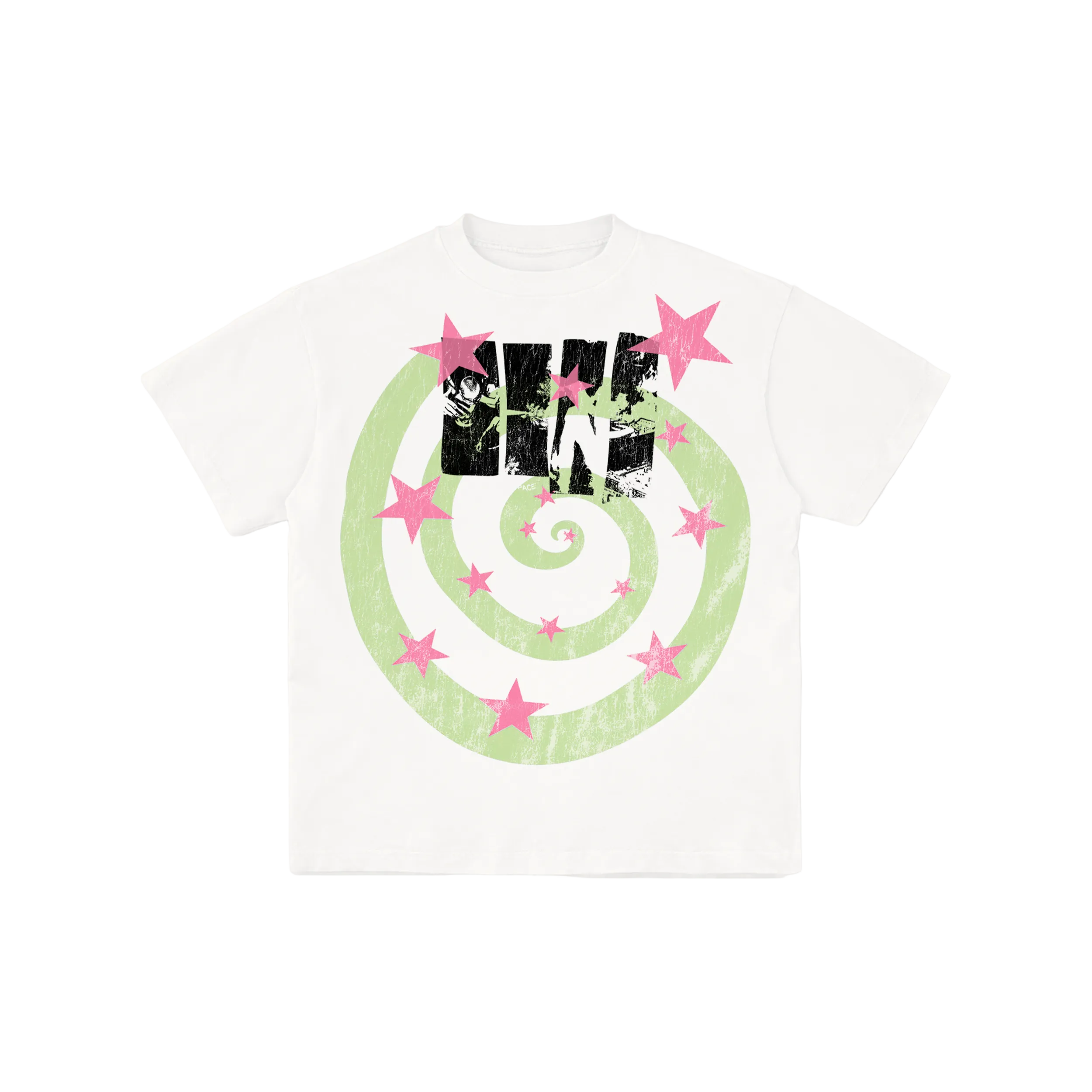 Space Spiral Tee White