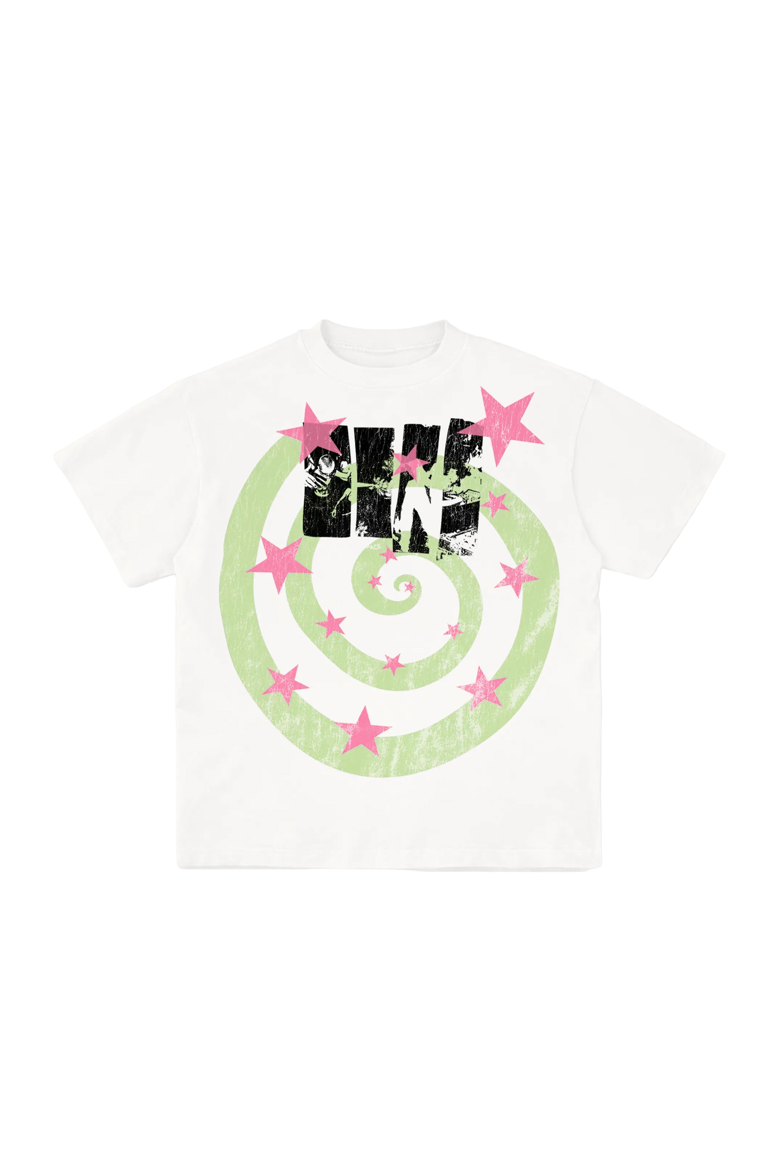 Space Spiral Tee White