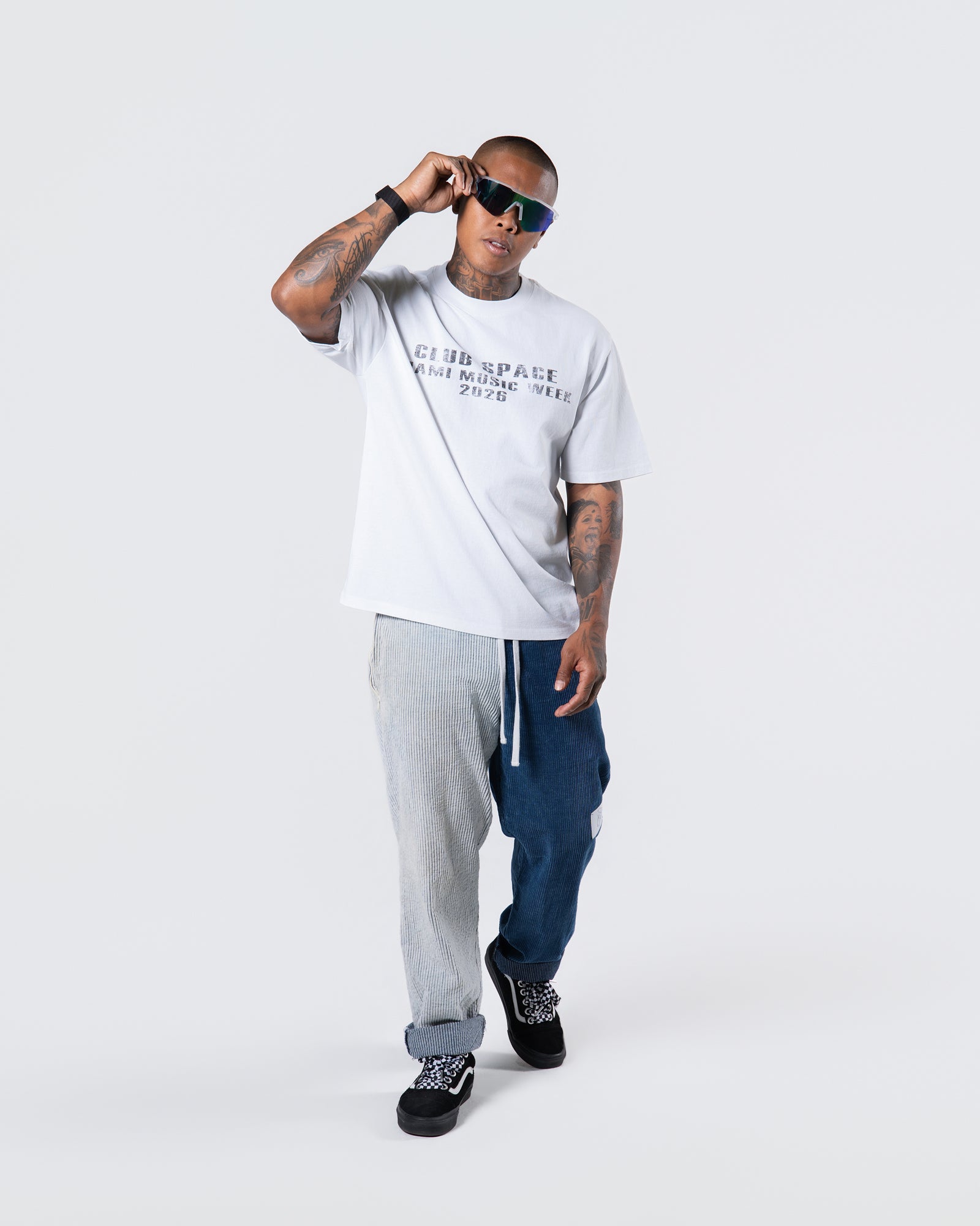 Club Space MMW lineup Tee White