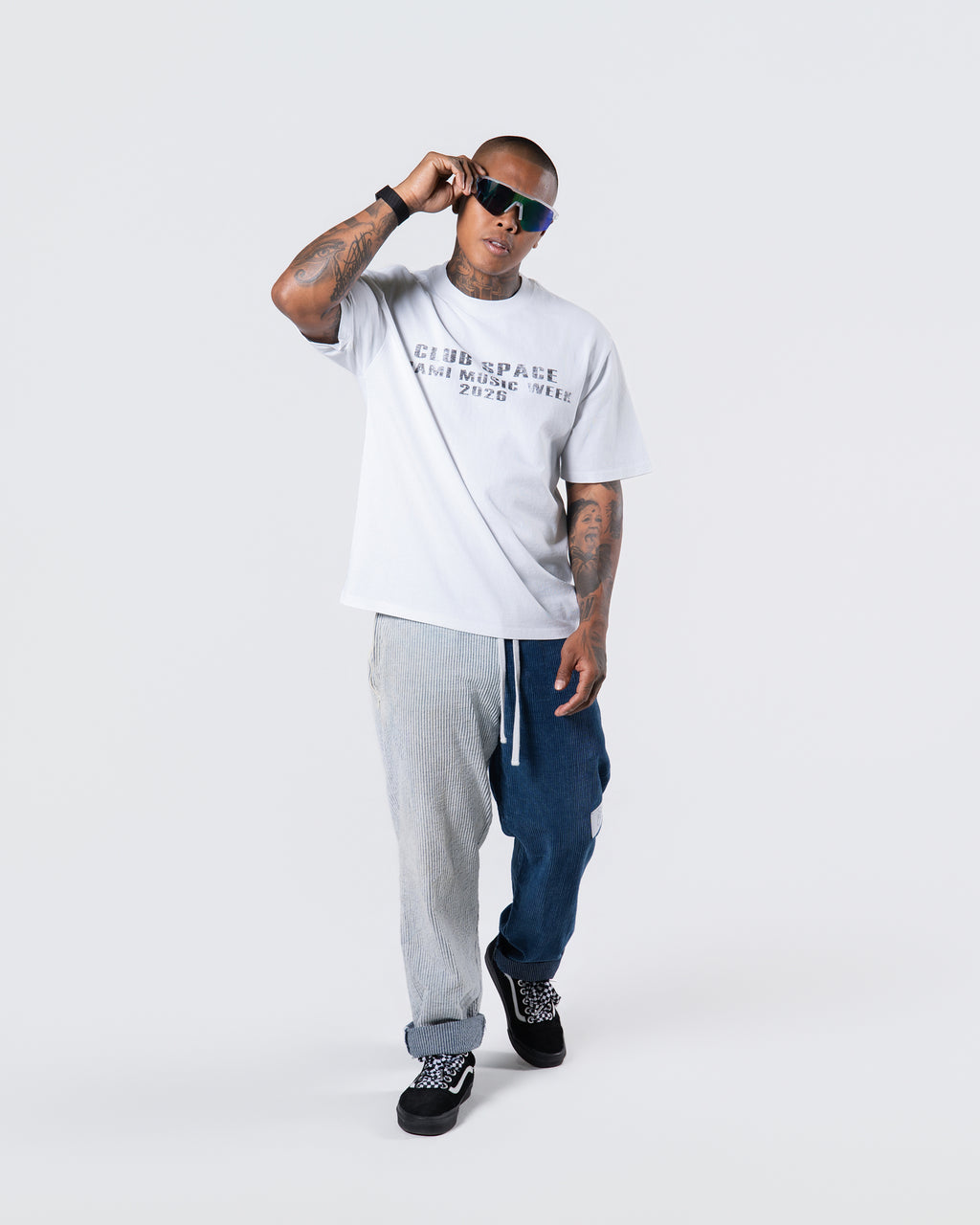 Club Space MMW lineup Tee White