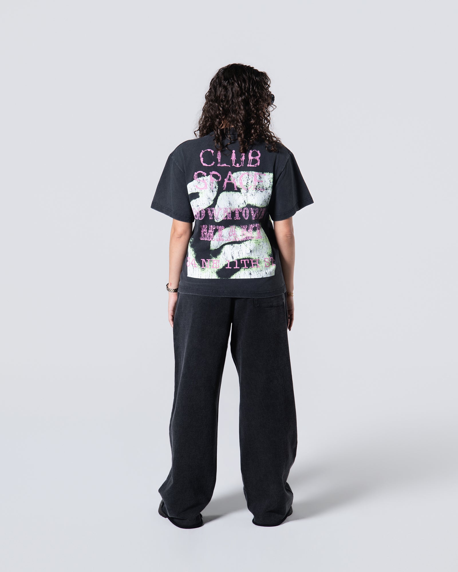 Space Spiral Tee Black