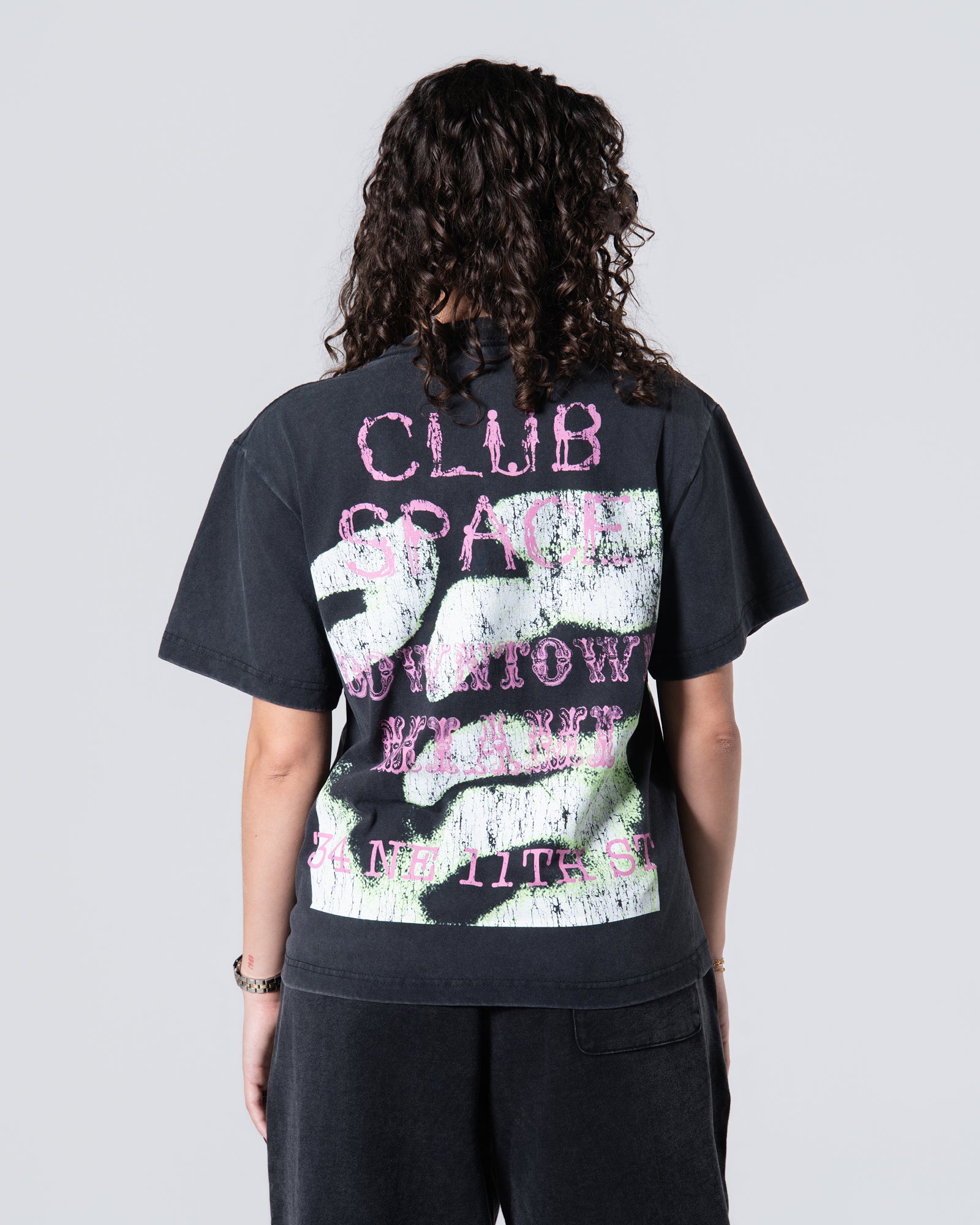 Space Spiral Tee Black