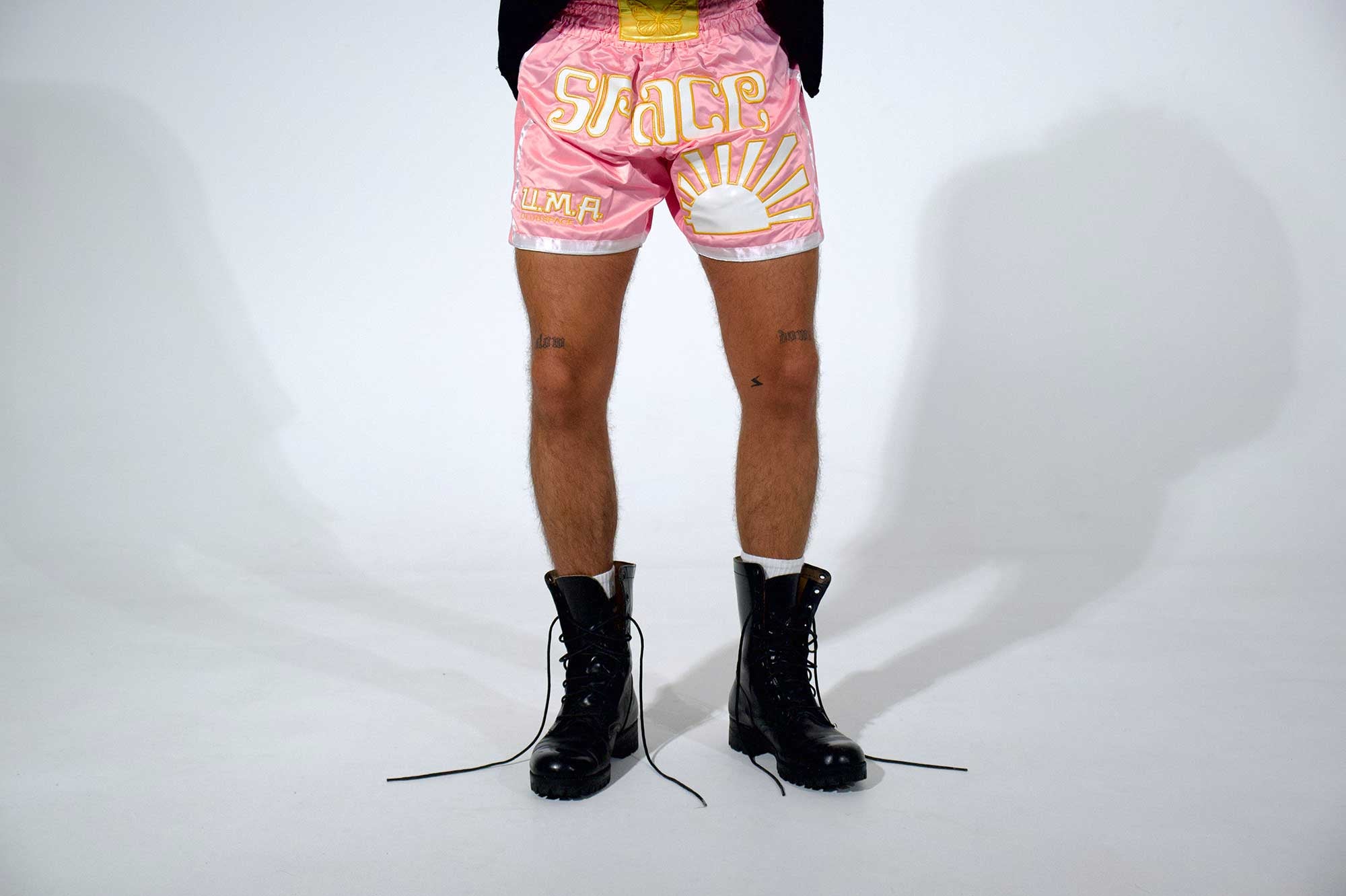 Space Muay Thai Shorts (Pink)