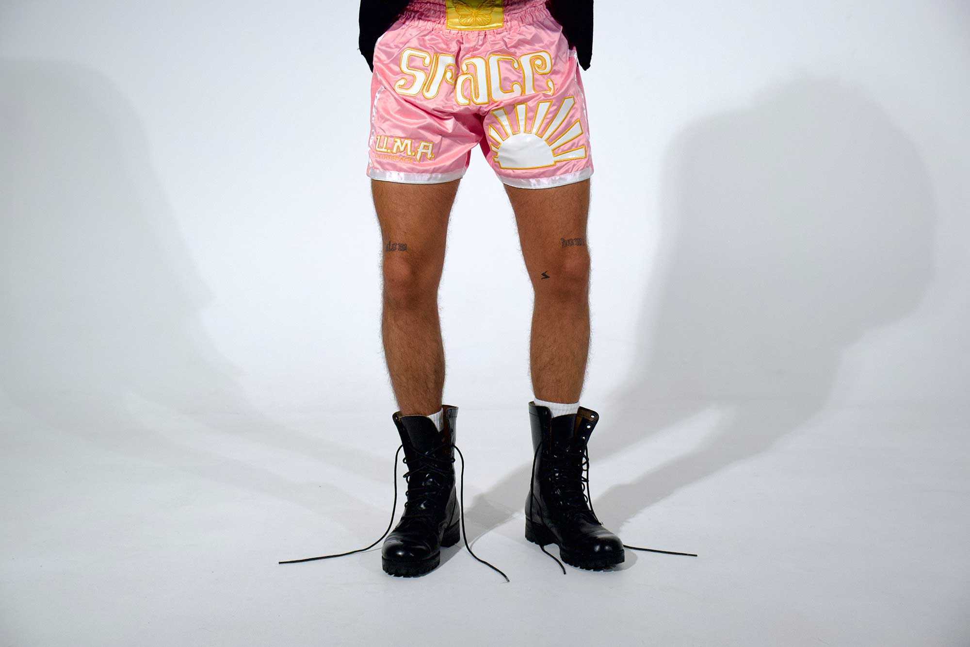 Space Muay Thai Shorts (Pink)