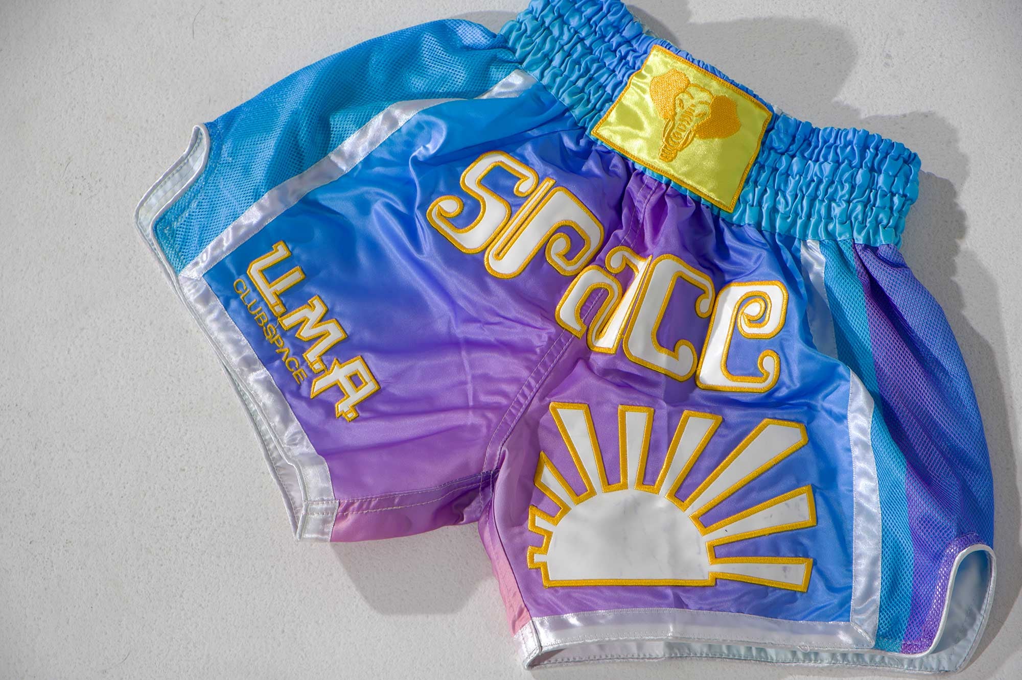 Space Muay Thai Shorts (Rainbow)