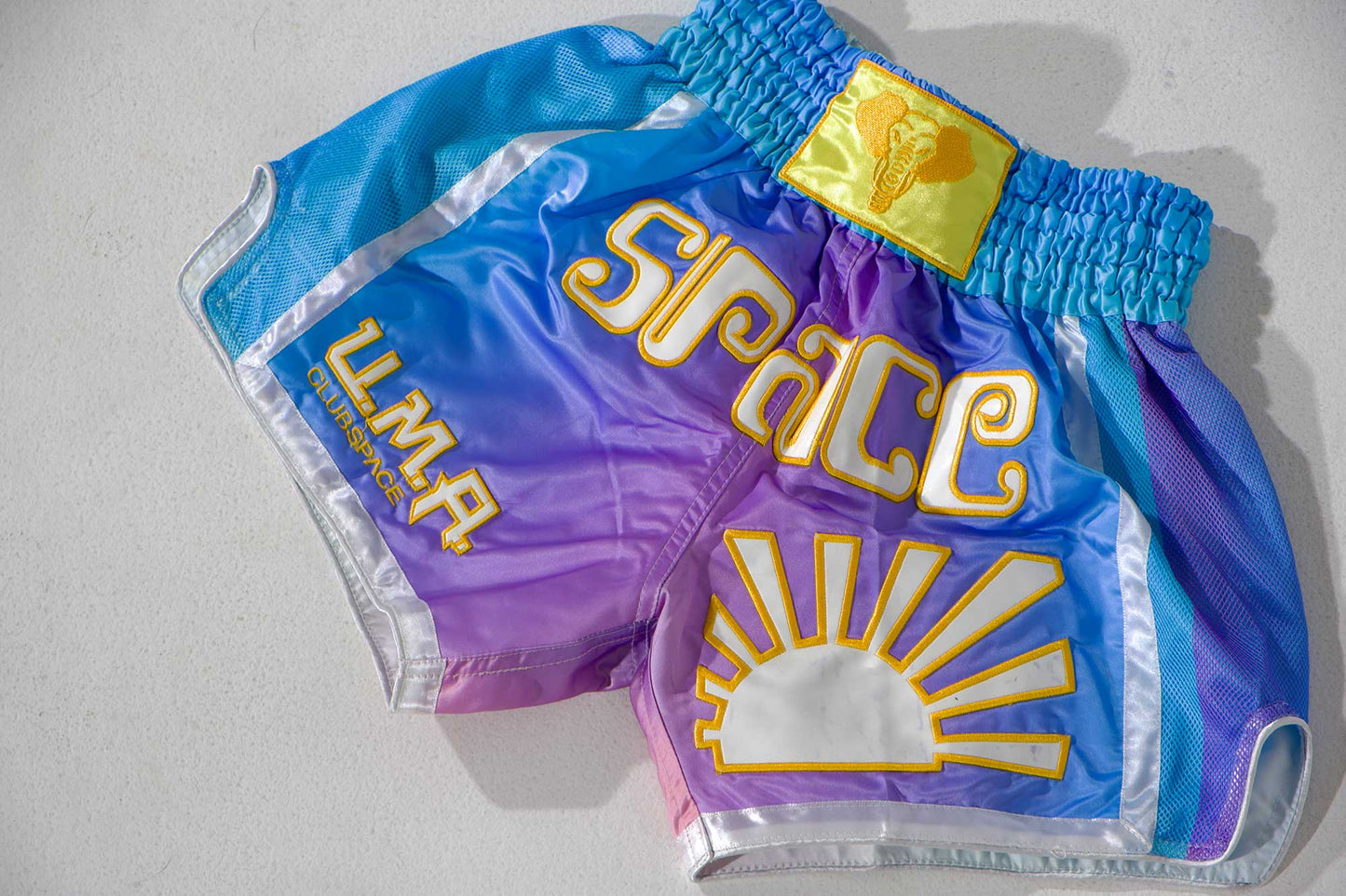 Space Muay Thai Shorts (Rainbow)