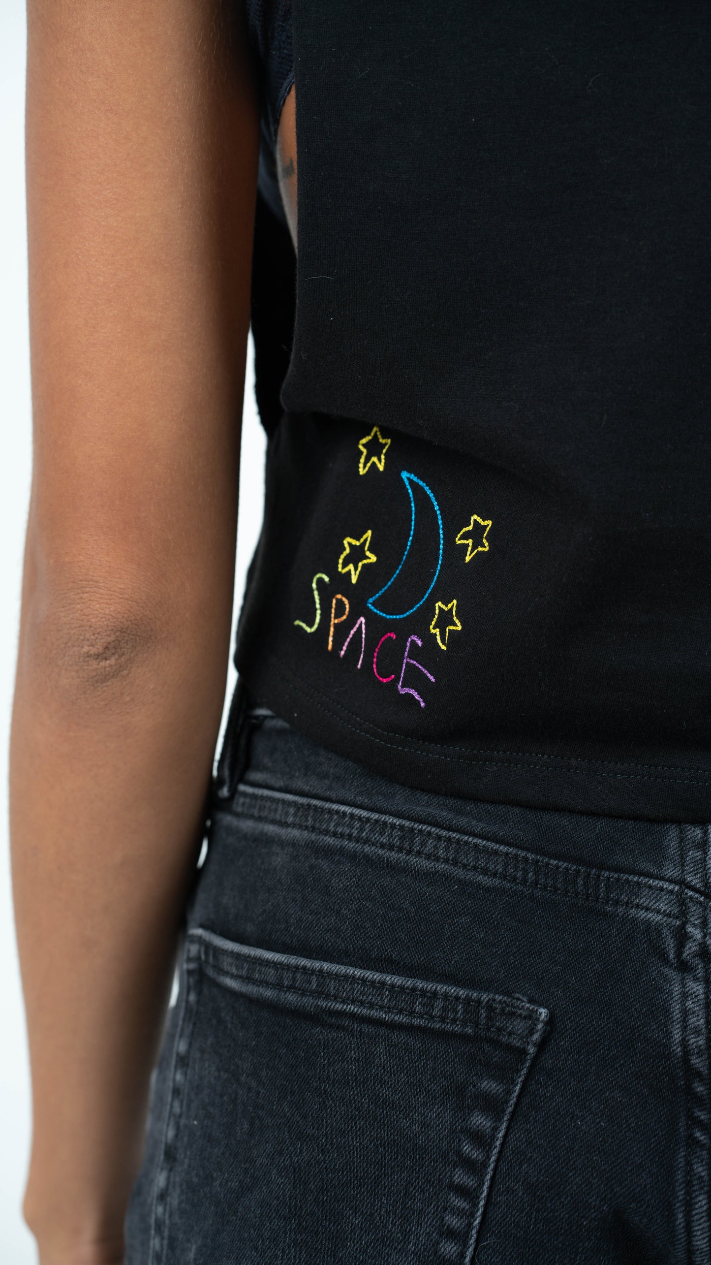 Space Muscle Crop (black)